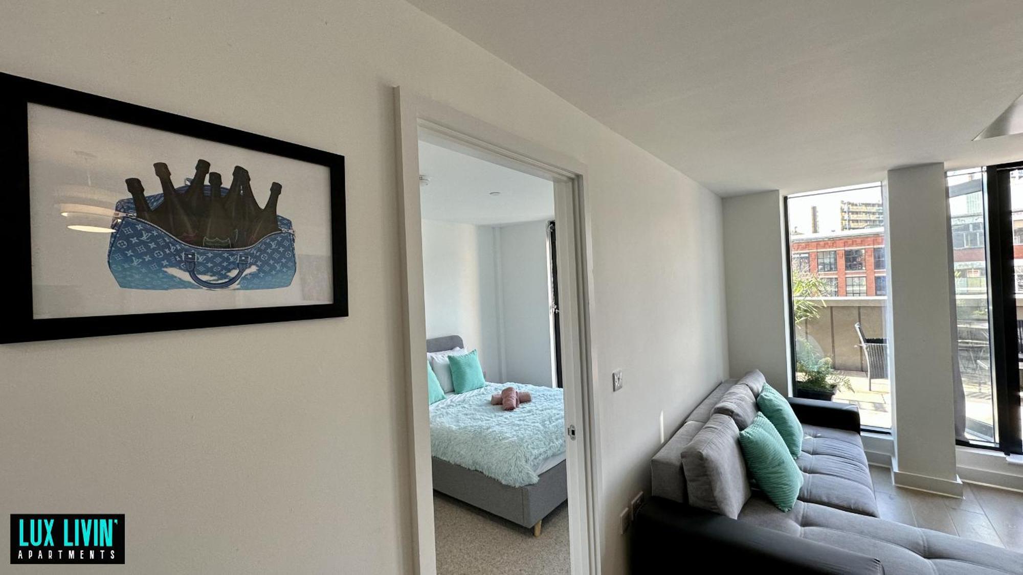 Lux Livin' Apartments - Luxury 2 Bed Apartment With Sky Garden Manchester Cameră foto