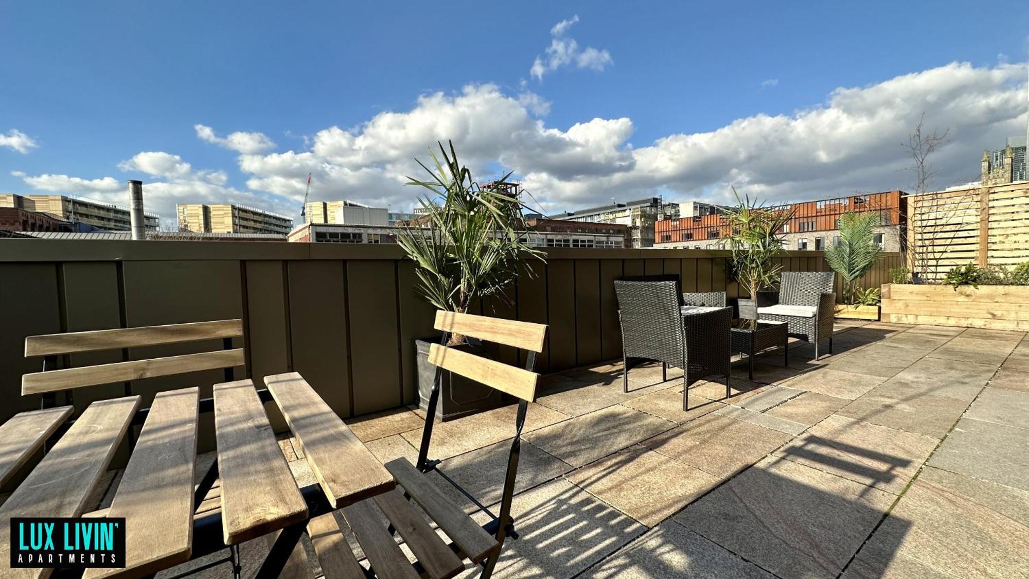 Lux Livin' Apartments - Luxury 2 Bed Apartment With Sky Garden Manchester Cameră foto